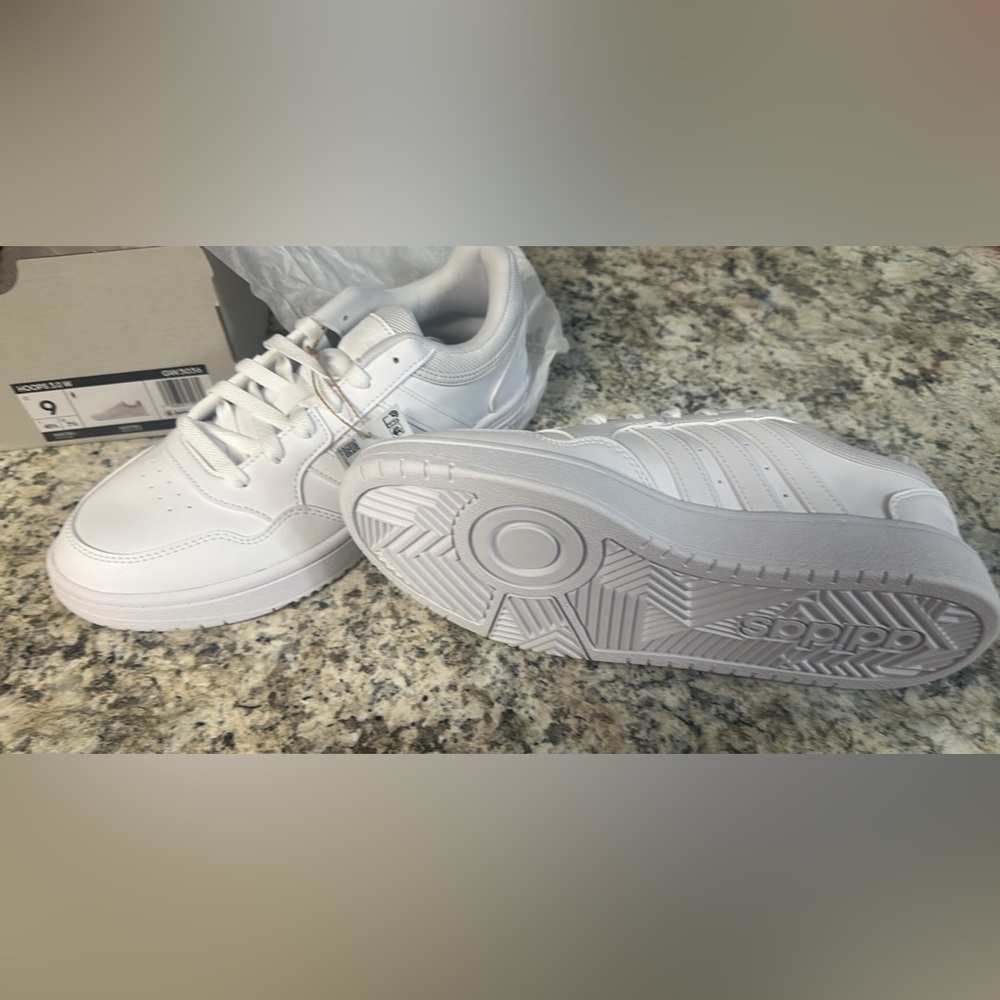 Adidas white sneakers